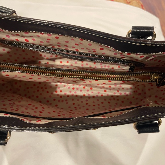 Kate Spade Black Leather Tote Bag - Picture 8 of 12